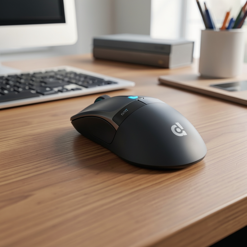 Mouse ergonomic Logitech MX Master 3S cu scroll electromagnetic pe birou de lucru
